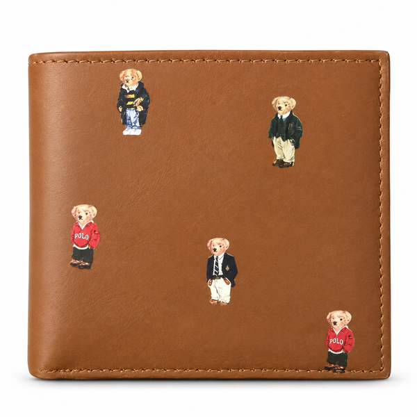 Polo Ralph Lauren Wallet for Men Bifold Billfold Wallet with Coin Pocket Calf Leather RRP£150