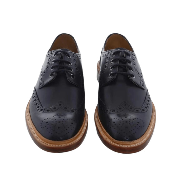 OLIVER SWEENEY Men's Black Leather Saunders Brogues. - www.oliveroutlet.com
