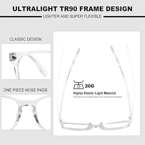 Blue Light Blocking Eye Glasses - Anti Headache Anti Eye Strain -HD Vision Computer Gaming Eye Glasses - Anti Glare Glasses with Blue Light Filter - Blue Light Blocking Glasses for Men Women - www.oliveroutlet.com
