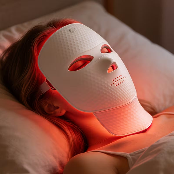 7-colour LED Face Mask Women's Beauty Facial Mask with USB Charging, Touch Screen, Multifunctional Portable Facial Skincare Device, Rechargeable, Strap Design Portable Facial Skincare Device, Home Beauty Care Tool, Mother's Day, Halloween, Birthday Gift