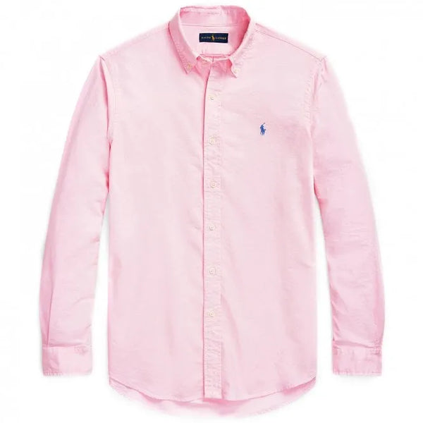 Polo Ralph Lauren Custom Fit Oxford Shirt for Men | Pink Shirt | RRP £125
