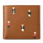 Polo Ralph Lauren Wallet for Men Bifold Pony Billfold  Wallet Brown Calf Leather