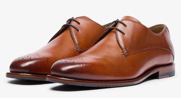 Oliver Sweeney Joel Antiqued Leather Derby Shoes UK 7 RRP£179