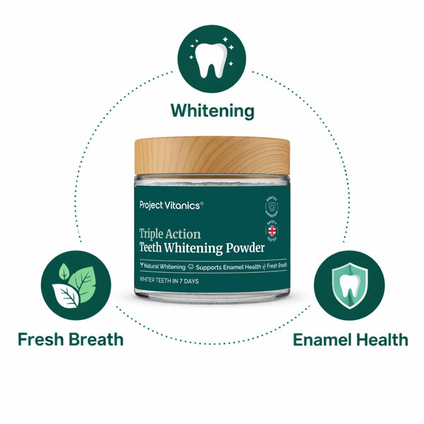 Advanced Teeth Whitening Powder Pap+ Mineral-Rich & Plaque Control Formula for Enamel Care - Enzyme Based Tooth Whitening with Nano Hydroxyapatite, Xylito, Papain - Enamel Safe – Non-Peroxide