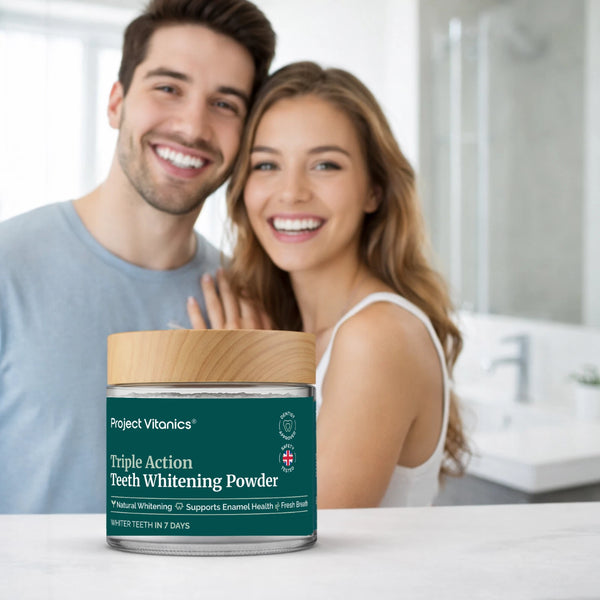 Advanced Teeth Whitening Powder Pap+ Mineral-Rich & Plaque Control Formula for Enamel Care - Enzyme Based Tooth Whitening with Nano Hydroxyapatite, Xylito, Papain - Enamel Safe – Non-Peroxide