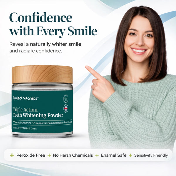 Advanced Teeth Whitening Powder Pap+ Mineral-Rich & Plaque Control Formula for Enamel Care - Enzyme Based Tooth Whitening with Nano Hydroxyapatite, Xylito, Papain - Enamel Safe – Non-Peroxide